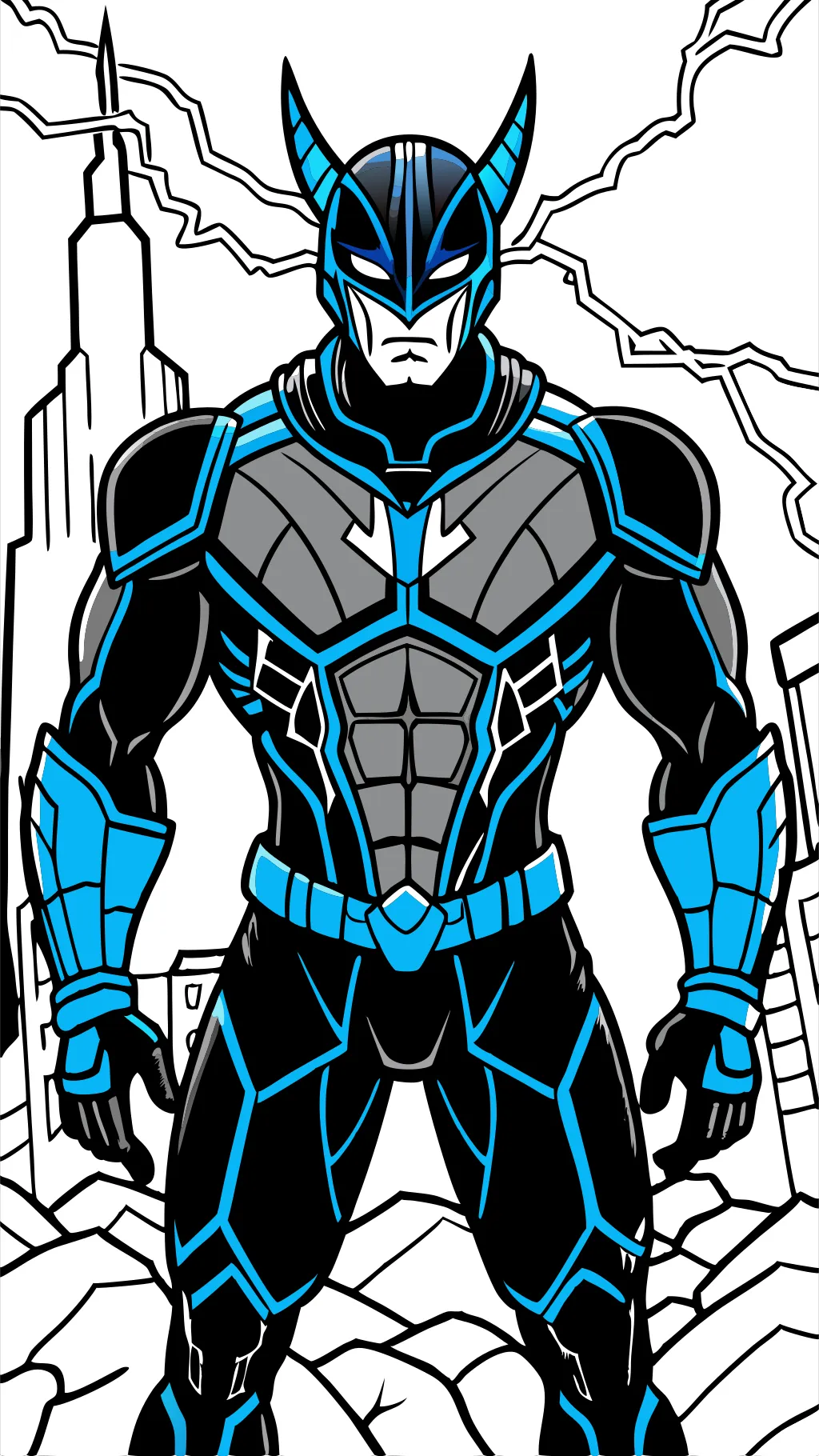 blue beetle coloring pages